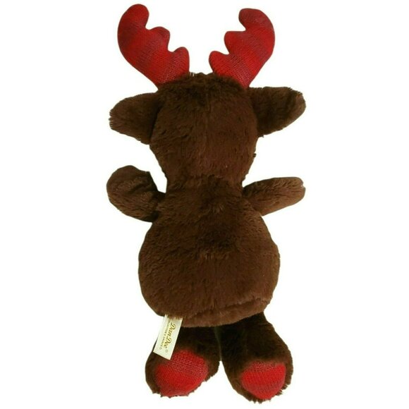 Plush Christmas Moose Brown Stuffed Knit Antler Deer Dan Dee Collector's Choice - Picture 3 of 6